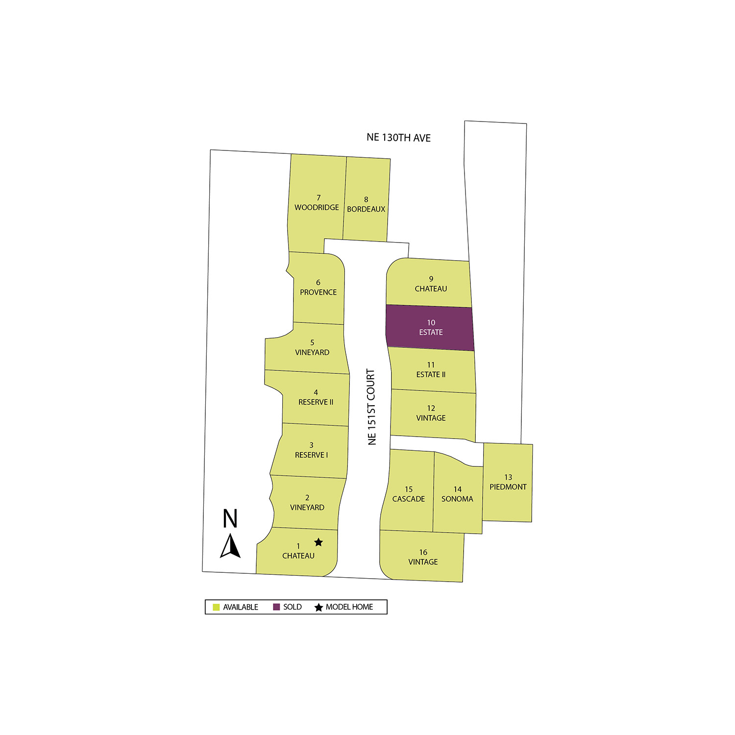 Plot map for the Vine Valley community