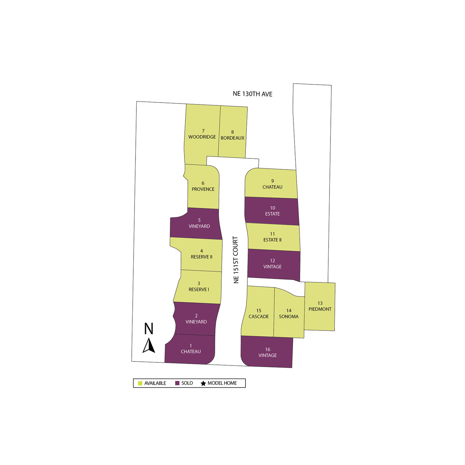 Plot map for the Vine Valley community